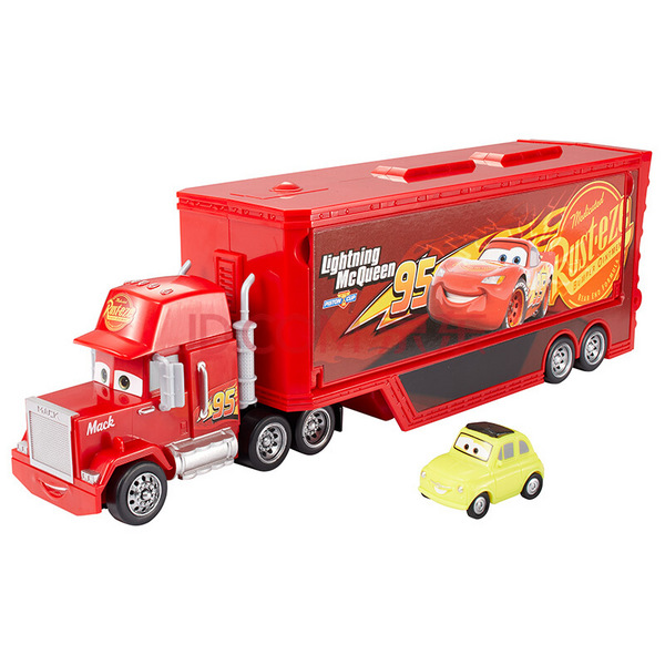 Mattel 美泰 Disney 迪斯尼 皮克斯动画《赛车总动员3》 麦大叔厢式旅行卡车套装（含卡布和奇诺两辆小车）新低87元