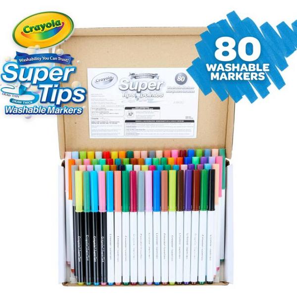 Crayola 绘儿乐 可水洗马克笔80支套装97.76元（可2件95折）