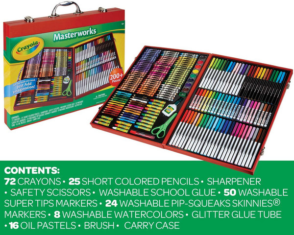 Crayola 绘儿乐 Masterworks大师作品绘画礼盒套装 超200件新低205元
