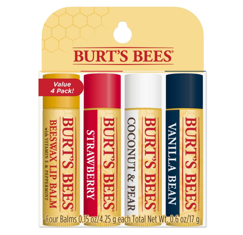 Burt's Bees 小蜜蜂 经典护唇膏4.25g*4支77元