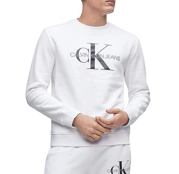 XL码，Calvin Klein 卡尔文·克莱恩 Monogram Logo 男士印花圆领卫衣175.46元（可2件95折）