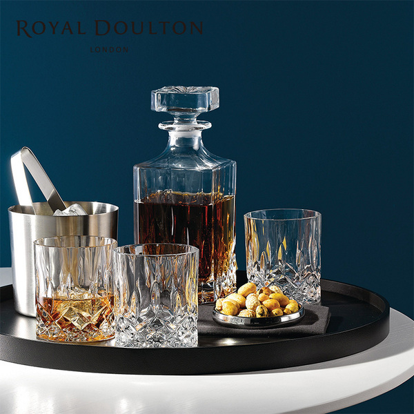 Royal Doulton 皇家道尔顿 Decanter 水晶玻璃威士忌酒杯酒樽7件套551.58元（天猫旗舰店5件套2000元）