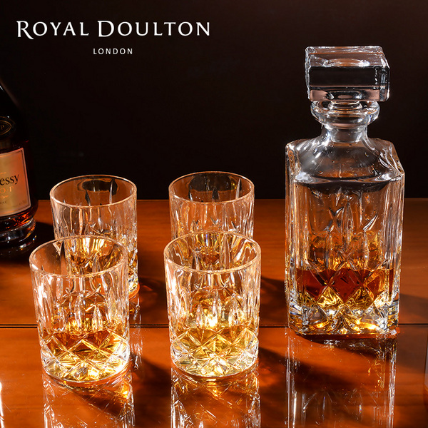 Royal Doulton 皇家道尔顿 Decanter 水晶玻璃威士忌酒杯酒樽7件套551.58元（天猫旗舰店5件套2000元）