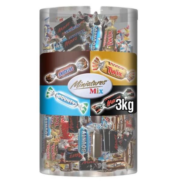 Miniatures Mix 混合散装巧克力夹心糖果3kg新低206.63元