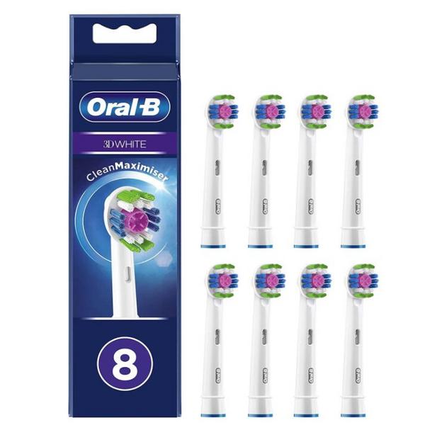 Oral-B 欧乐B 3D White 美白型电动牙刷刷头*8支新低134元