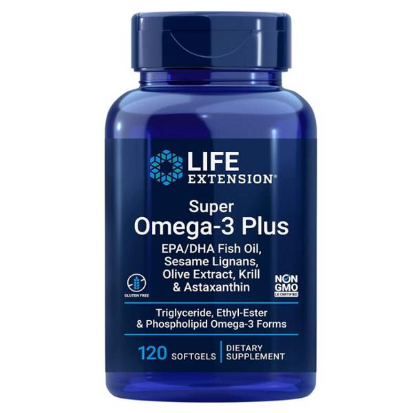 Life Extension 沿寿 Omega-3超级鱼油+南极磷虾油软胶囊120粒188.41元（天猫旗舰店371元）