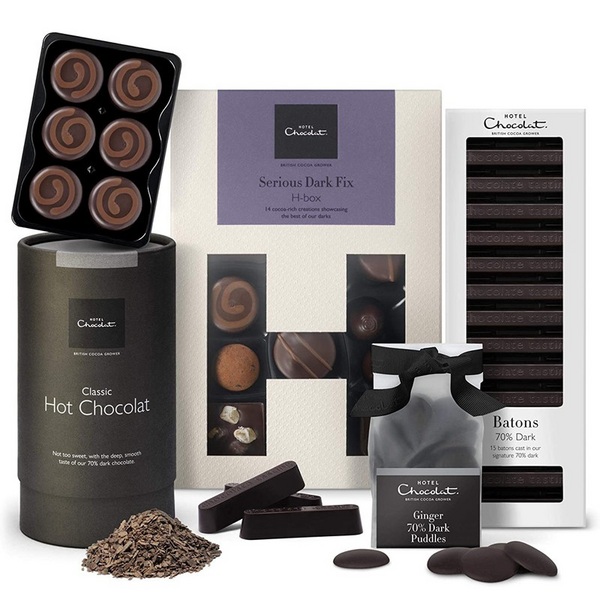 英国高端巧克力品牌，Hotel Chocolat Serious Dark Fix系列 巧克力大礼盒710g278元