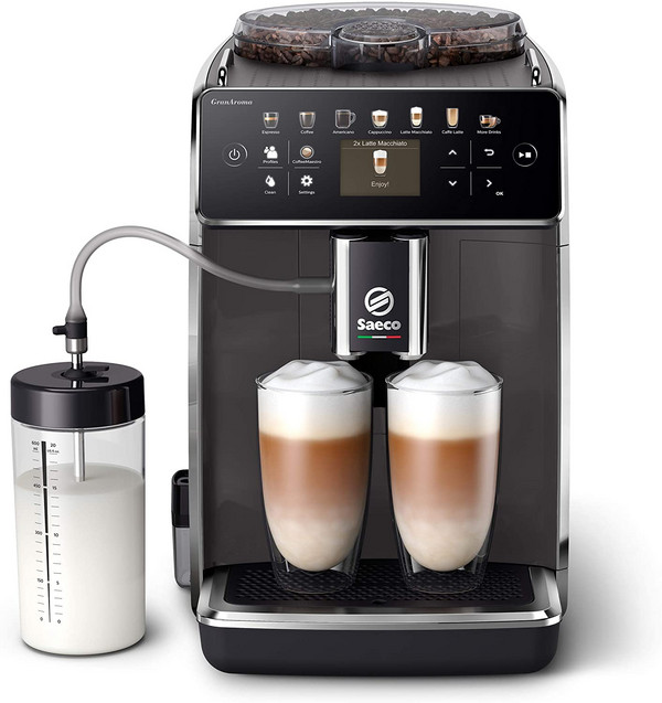 Saeco 喜客 GranAroma系列 SM6580/10 全自动咖啡机（LED显示+触控操作+14种饮品设定）新低3866元