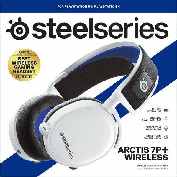 SteelSeries 赛睿 Arctis 寒冰 7P+ 无线游戏耳机851.25元（Prime会员92折）