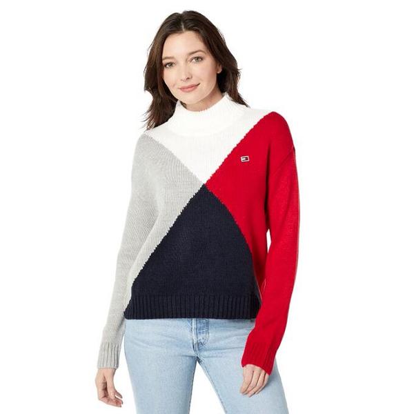 Tommy Hilfiger 汤米·希尔费格 女式拼色圆领毛衣279.57元