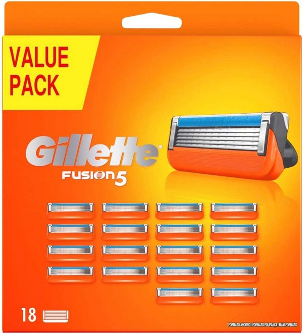 Gillette 吉列 Fusion5 锋隐 手动剃须刀替换刀头18个装217.33元（Prime会员92折）
