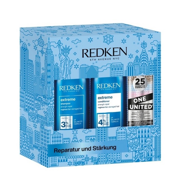 Redken 列德肯 强韧防断修复洗护套装（洗发水300mL+护发素300mL+喷雾150mL）305.88元（可3件92折）