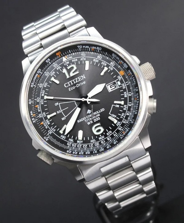 Citizen 西铁城 Promaster Pilot系列 CB0230-81E 三眼计时超级钛光动能五局电波男表2683.75元