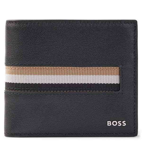 BOSS Hugo Boss 雨果·博斯 GBBM_4cc 男士牛皮两折钱包+钥匙扣礼盒50487340499元