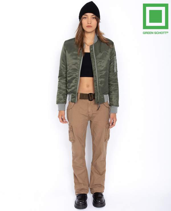 Schott NYC Airforcew 女士MA-1经典飞行员夹克563元