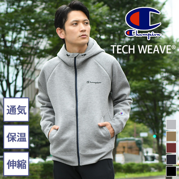 <span>白菜！</span>Champion 冠军牌 Tech Weave® C3-WS103 日版男士连帽运动夹克 M码新低190元（9折码）