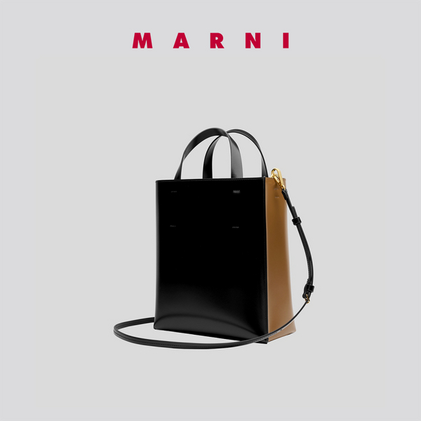 <span>降￥920！</span>Marni 玛尼 Museo Bag Medium 经典款拼色中号手提托特包新低3215.7元（天猫旗舰店8200元）