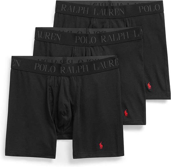 Polo Ralph Lauren 拉夫劳伦 男士4D-Flex棉质莫代尔弹力平角内裤3条装241.62元