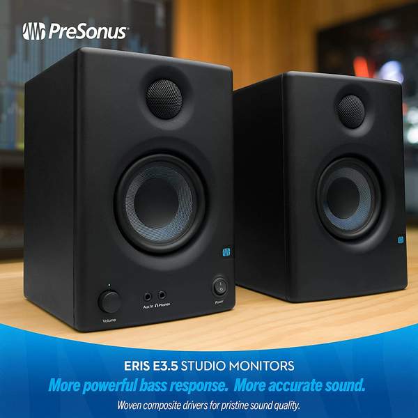 PreSonus 普瑞声纳 Eris 系列 E3.5 有源桌面监听音箱598元