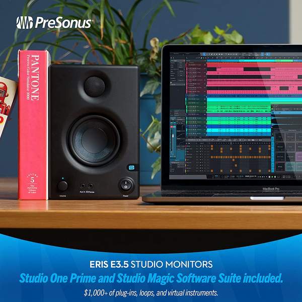 PreSonus 普瑞声纳 Eris 系列 E3.5 有源桌面监听音箱598元