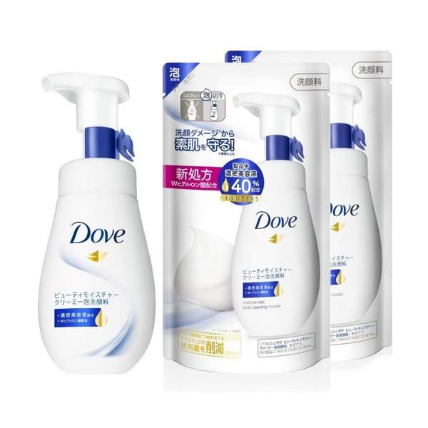 Dove 多芬 神经酰胺洁面慕斯160mL+140mL*2替换装83.74元