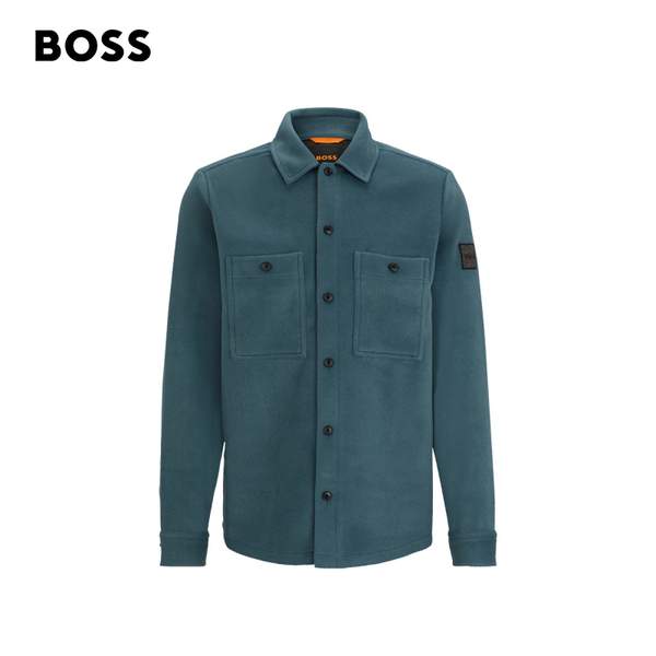 BOSS Hugo Boss 雨果·博斯 Locky_1 男士微绒Oversized衬衫外套50500626新低669.3元（天猫旗舰店折后2322元）