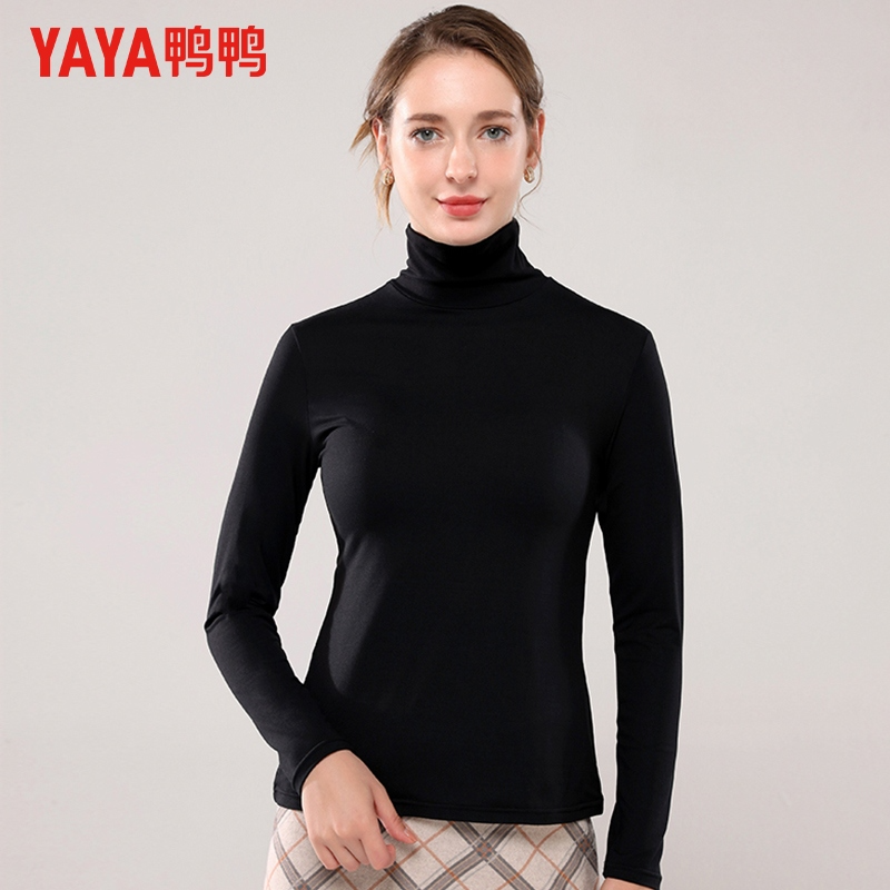 YAYA 鸭鸭 女士半高领保暖打底衫*3件105元包邮（折35元/件）