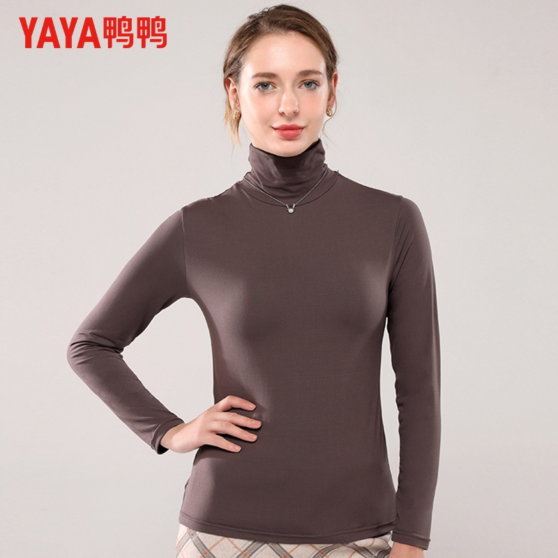 YAYA 鸭鸭 女士半高领保暖打底衫*3件105元包邮（折35元/件）