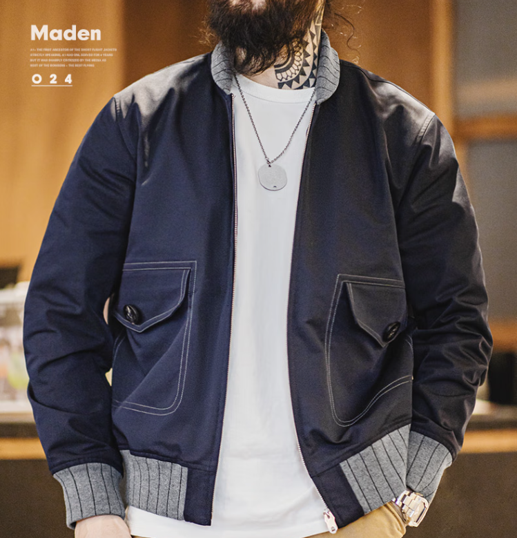Maden 马登工装 美式复古A1飞行员夹克TS2307204139.91元包邮