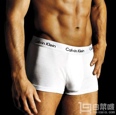 Calvin Klein 卡尔文·克莱恩 男士纯棉四角内裤 3支装  Prime会员凑单免费直邮到手￥173