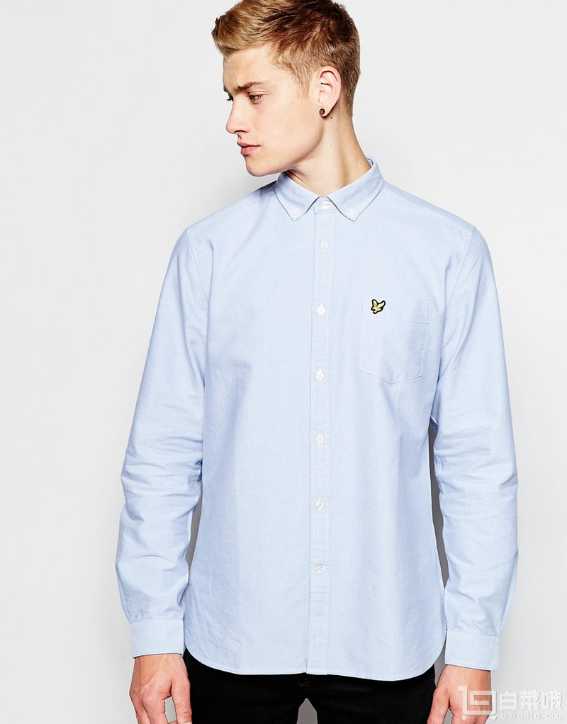 限S码，LYLE & SCOTT 苏格兰金鹰 男士休闲衬衫 Prime会员免费直邮到手￥257