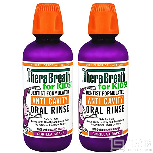 TheraBreath 凯斯博士 儿童漱口水 480ml*2件 Prime会员凑单免费直邮到手105元