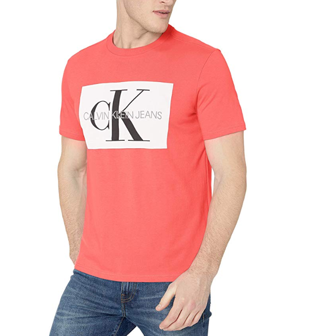 <span>码全！</span>PRIMEDAY特价，Calvin Klein 男士印花短袖T恤102元