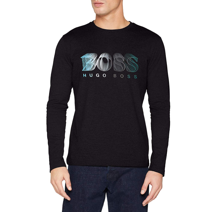 BOSS Hugo Boss 雨果·博斯 男士纯棉印花圆领长袖T恤314元