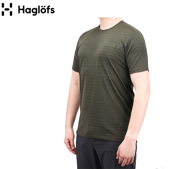 Haglöfs 火柴棍 男款圆领都市感速干短袖T恤 S码226元（天猫482元）