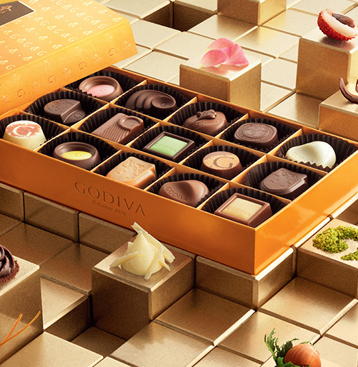 GODIVA 歌帝梵 金装品鉴系列 28颗巧克力礼盒装289元