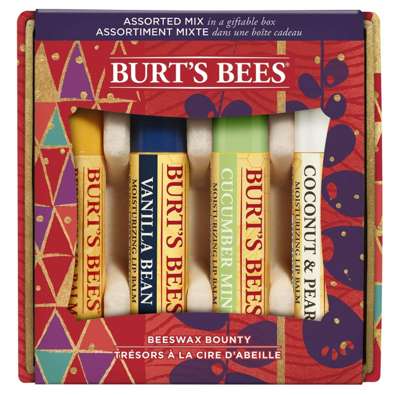 Burt's Bees 小蜜蜂 经典护唇膏 4.25g*4支礼盒装73.46元