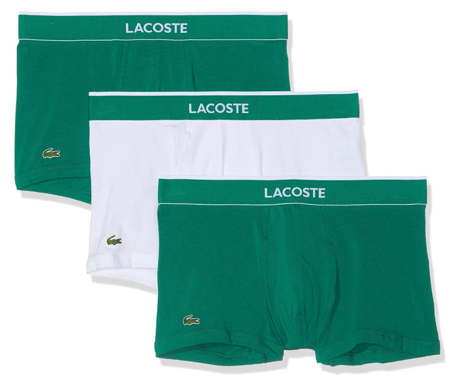 Lacoste 法国鳄鱼 男士棉质弹性平角内裤3条装新低133元起