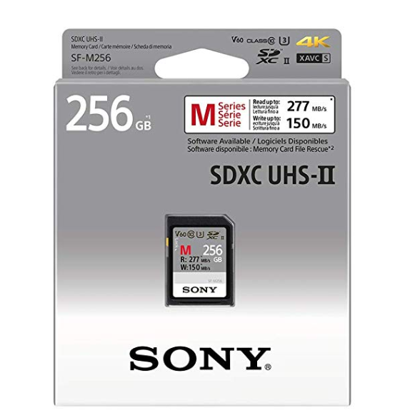 写入150MB/s，Sony 索尼  UHS-II SD 存储卡 256GB723元
