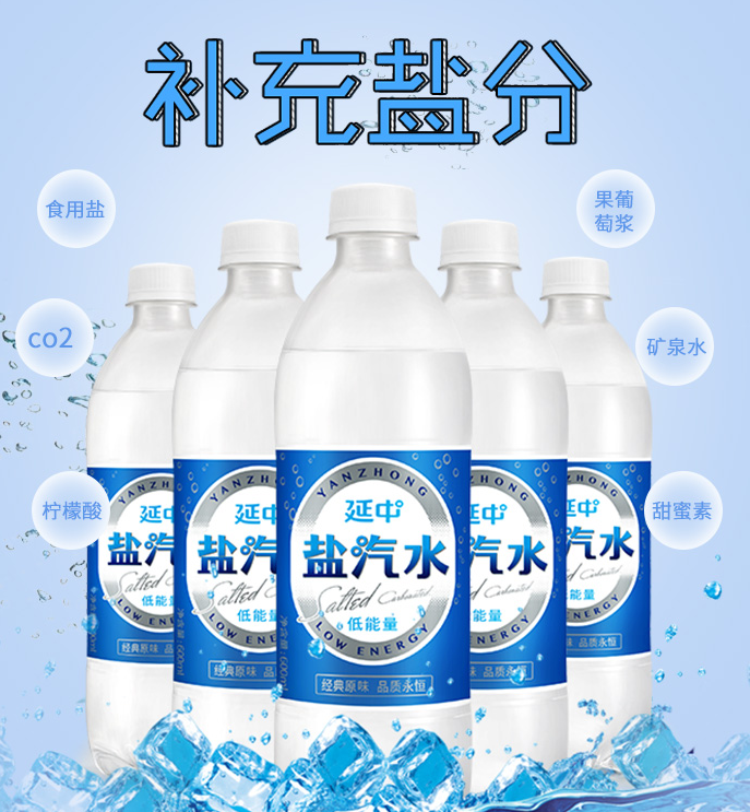 上海老牌，延中 盐汽水600ml*20瓶 整箱装40.9元包邮（需领券）