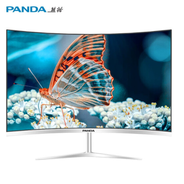 PANDA 熊猫 PC27FA2 27英寸曲面显示器（1080P、75Hz、99%sRGB）599元包邮
