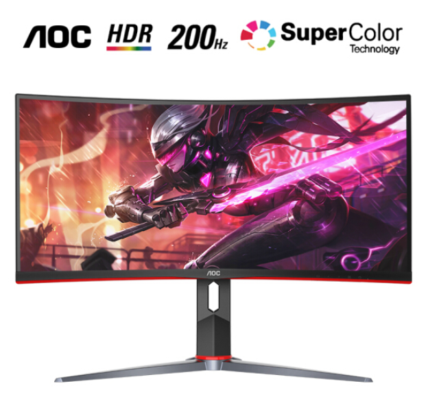 AOC CQ29G2Z 29英寸VA显示器（2560×1080、200Hz、广色域）新低1599元包邮（白条12期免息）