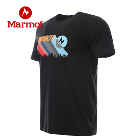 2020年新款，Marmot 土拨鼠 男士印花圆领短袖T恤99元包邮（需领券）