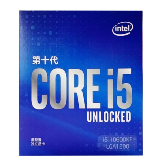 intel 英特尔 i5-10600KF 盒装 CPU 处理器1359元包邮