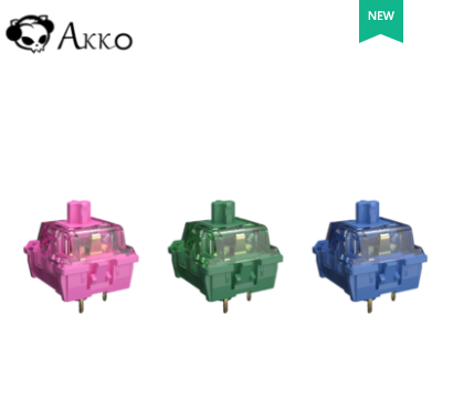 库存浅，AKKO CS Switch 客制化机械键盘 热插拔十字轴体 （45个）45元包邮