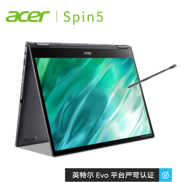 Acer 宏碁 蜂鸟Spin5 13.5英寸笔记本电脑（i5-1135G7、16GB、512GB、2K触控）5999元包邮（需定金）