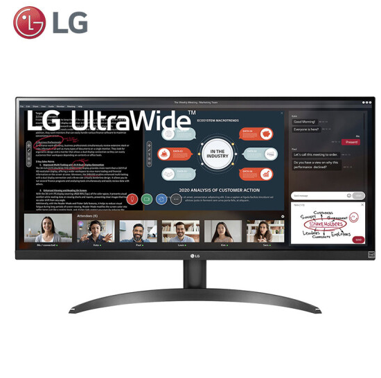 LG 乐金 29WP500 29英寸IPS显示器（2560*1080、99%sRGB、75Hz）1249元包邮（下单立减）
