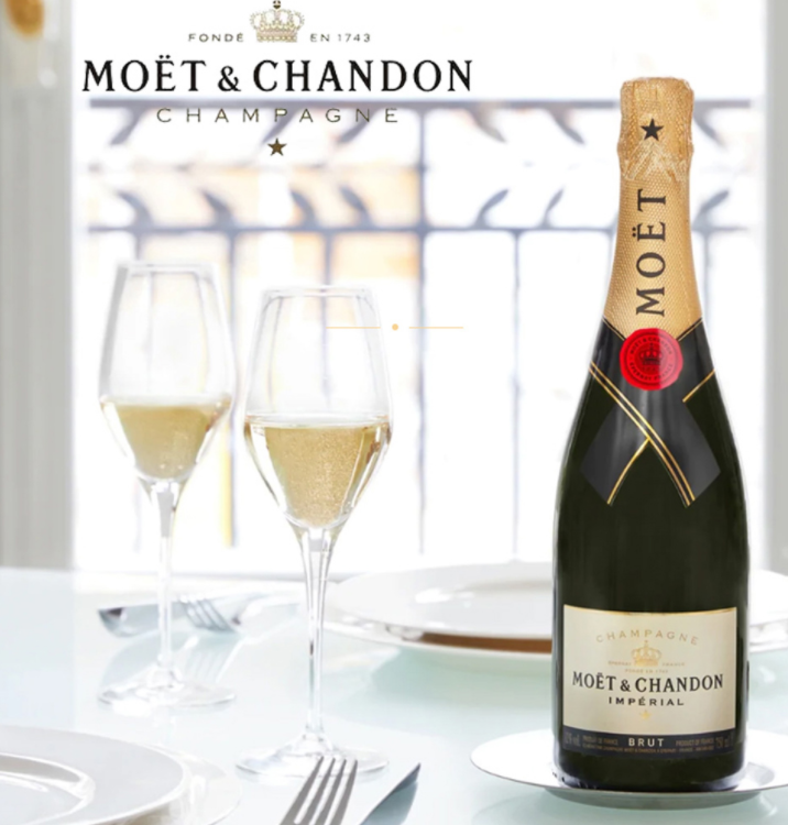 法国原装原瓶进口，Moet&Chandon 酩悦 经典香槟 750ml*2件569.6元包邮包税（双重优惠）