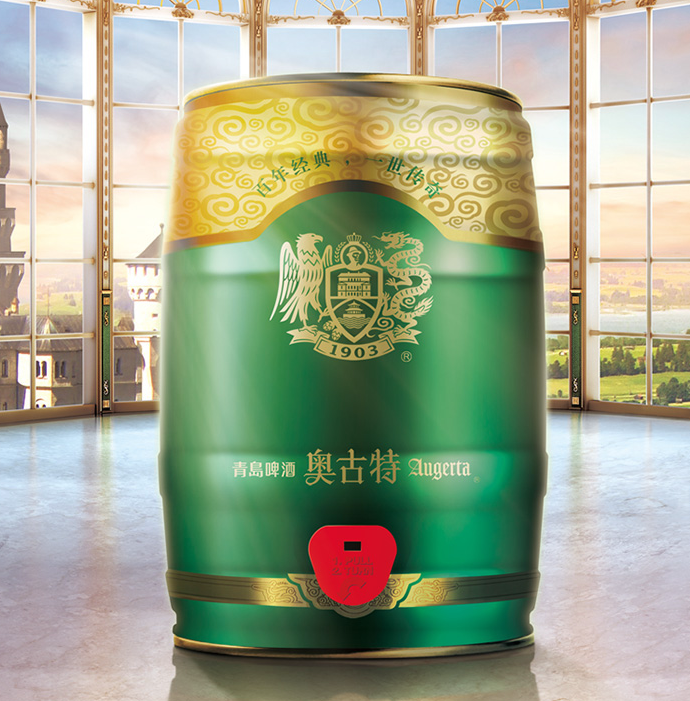 青岛啤酒 奥古特 经典1903 大麦酿造高端啤酒 5L装158元包邮（需领券）