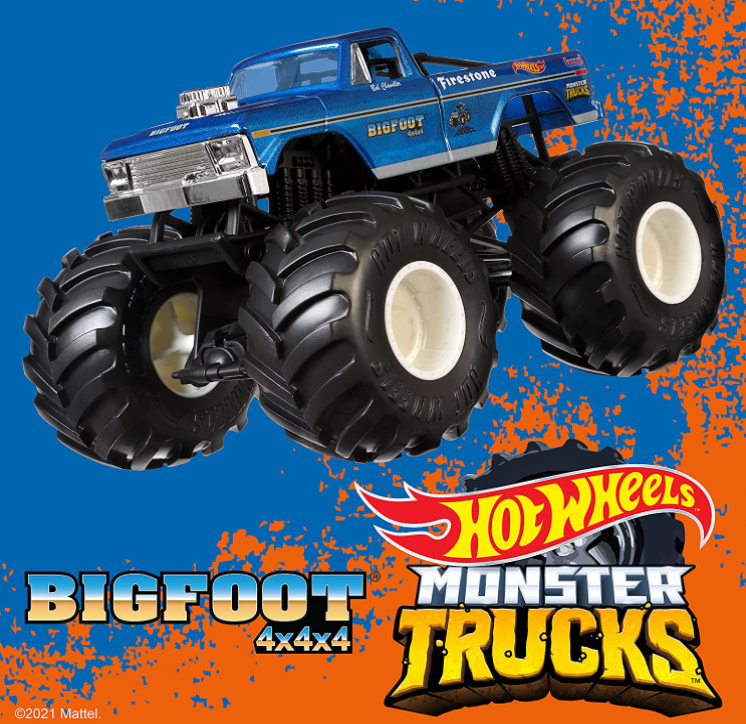 Hot Wheels 风火轮 Monster Trucks 1:24 玩具汽车模型新低64元